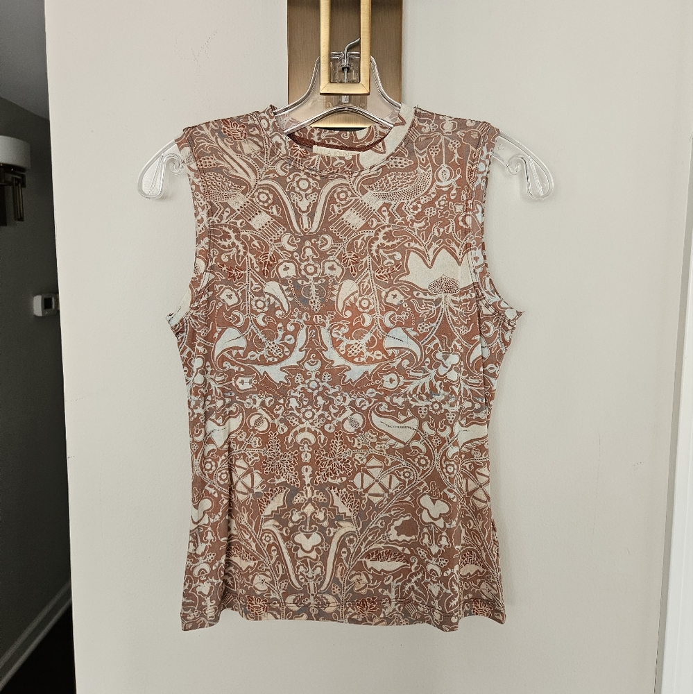 Ulla Johnson Orange Feldspar Ines Sleeveless Top NWT Size X-Small